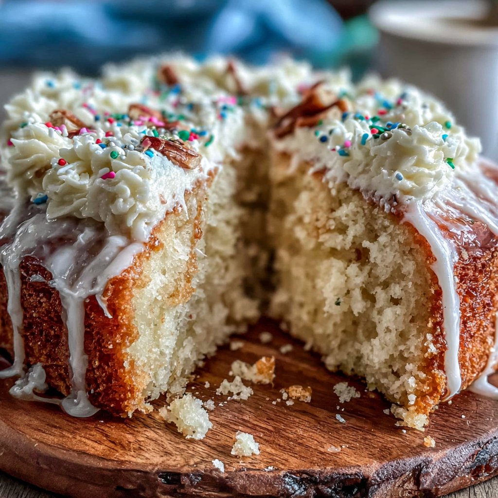 Classic Vanilla Graduation Cake