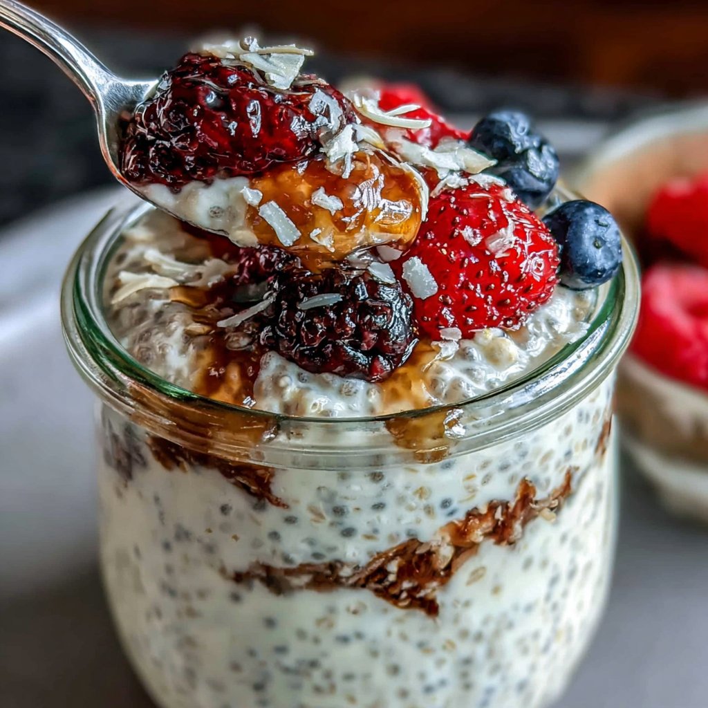 Chia Protein Pudding Jar
