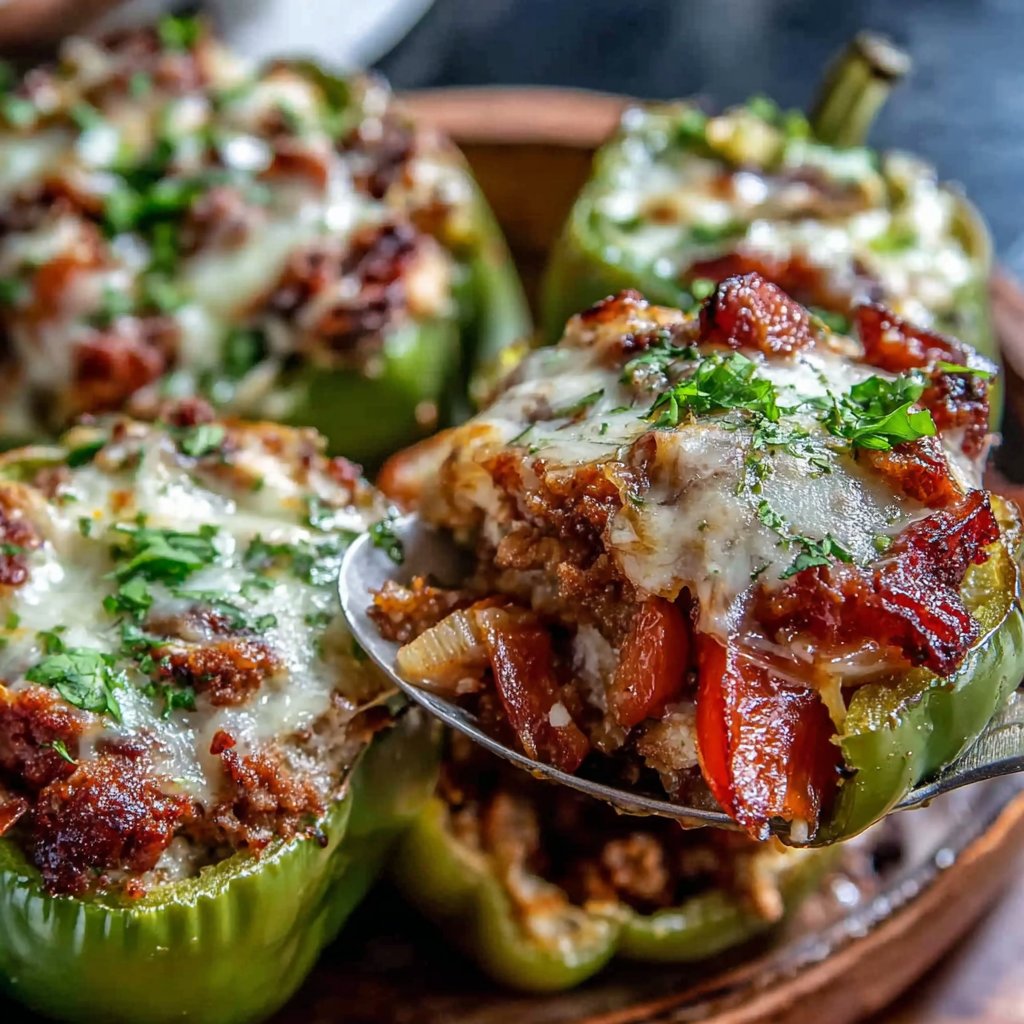 Turkey Stuffed Bell Peppers