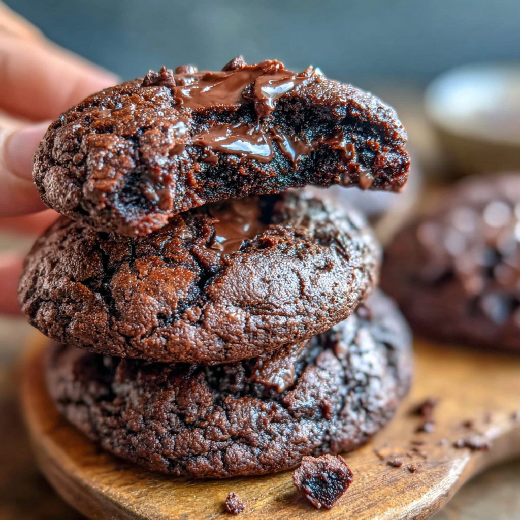 Eggless Chocolate Brownie Cookies