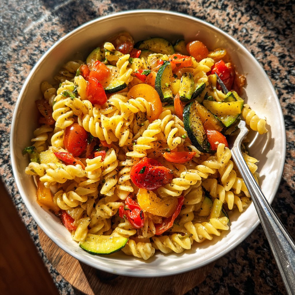 Garlic Olive Oil Pasta Primavera